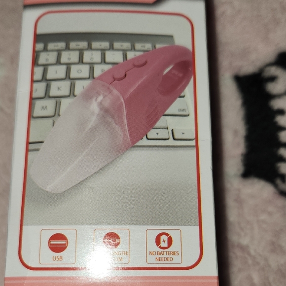 Compact NIB USB Mini Vacuum Cleaner - Pink - Picture 3 of 8